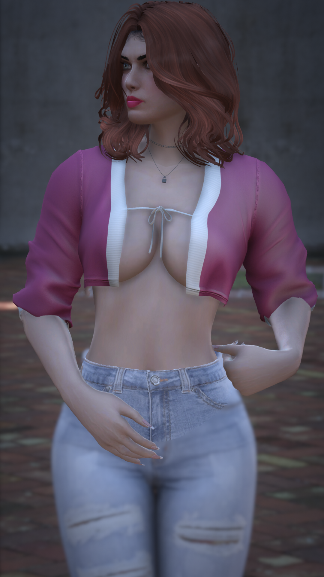 Thumbnail of Short Cardigan in Purple