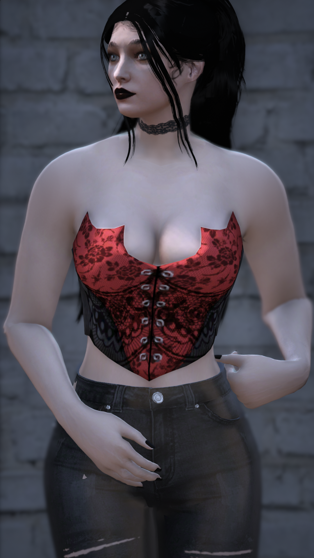 Thumbnail of Bat Corset in Red
