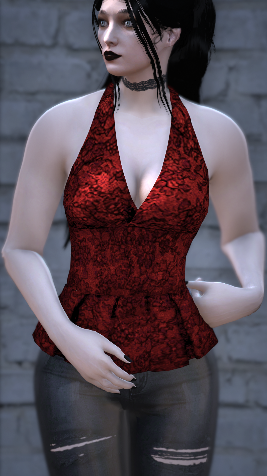 Thumbnail of Long Corset in Red