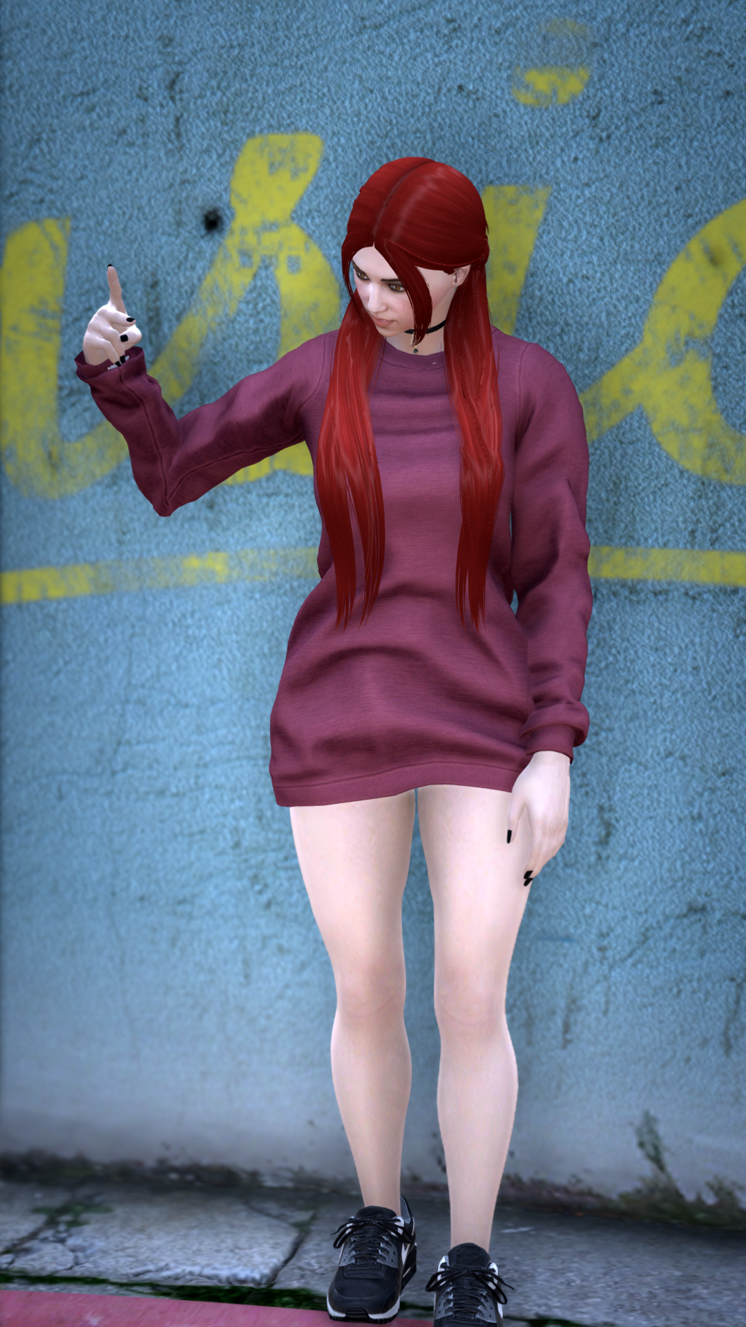 Thumbnail of Cozy Grunge Sweater in Red