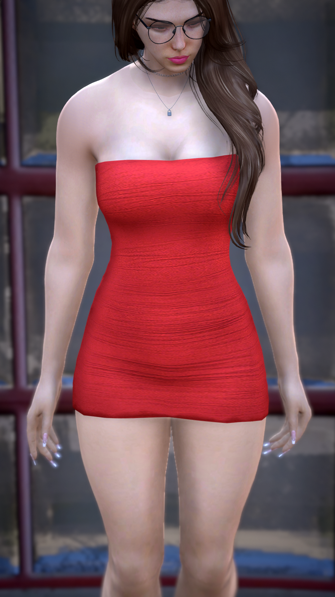 Thumbnail of Strapless Bodycon Mini in Red