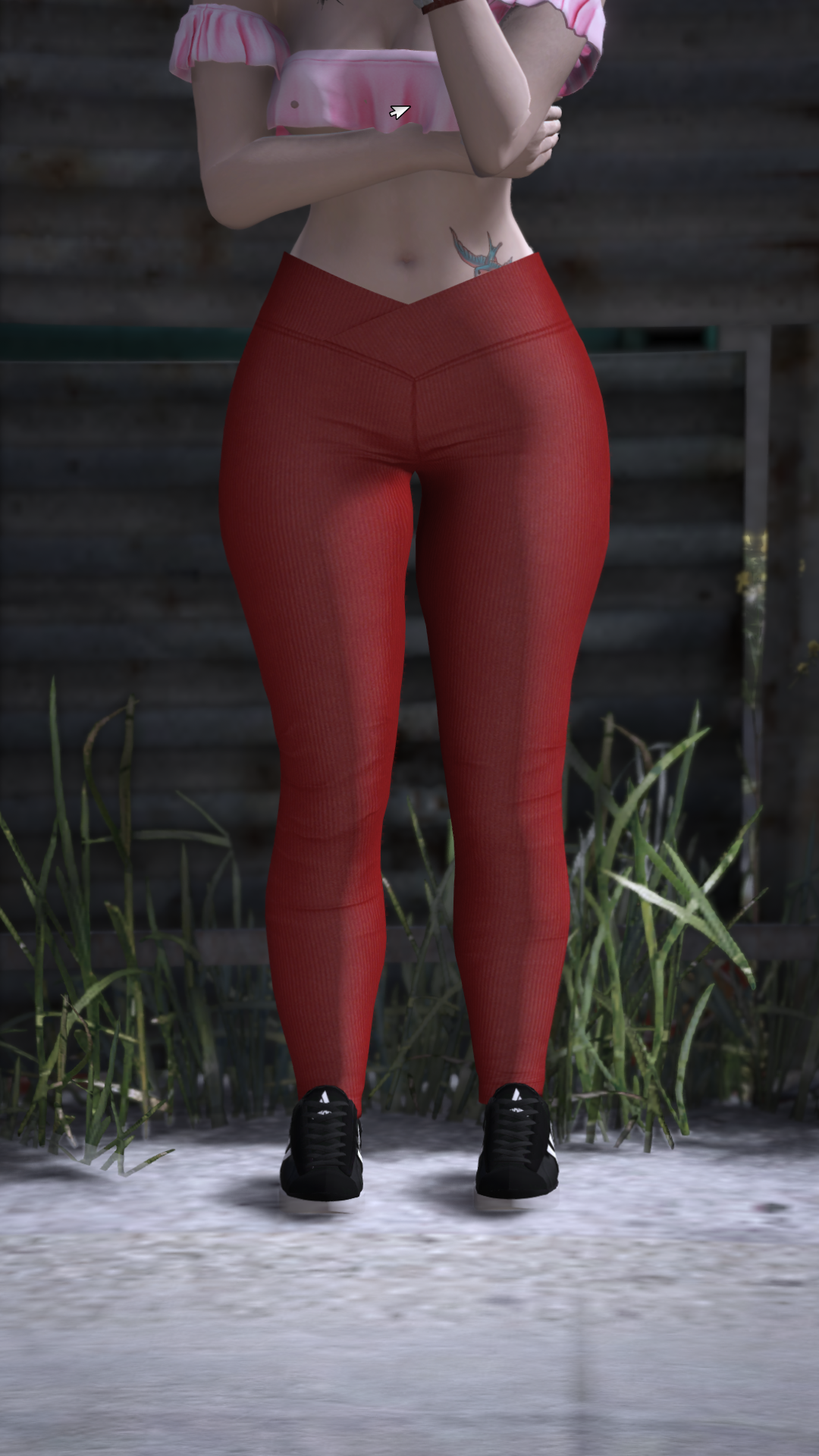 Thumbnail of V-shaped leggings in Red