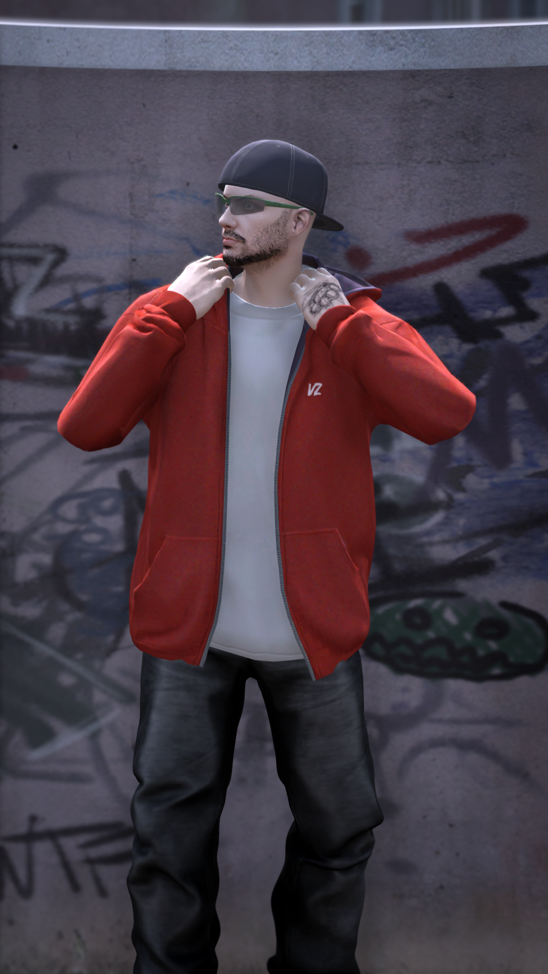Thumbnail of Vibez Zip Hoodie in Red