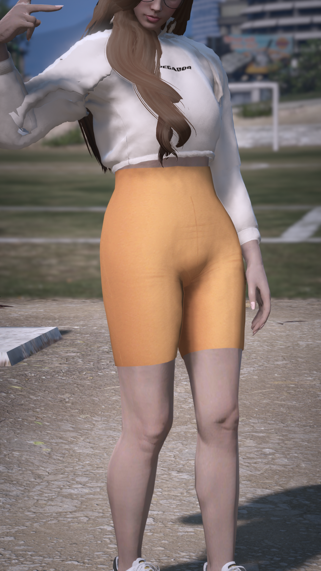 Thumbnail of Stretch Fit Active Shorts in Orange