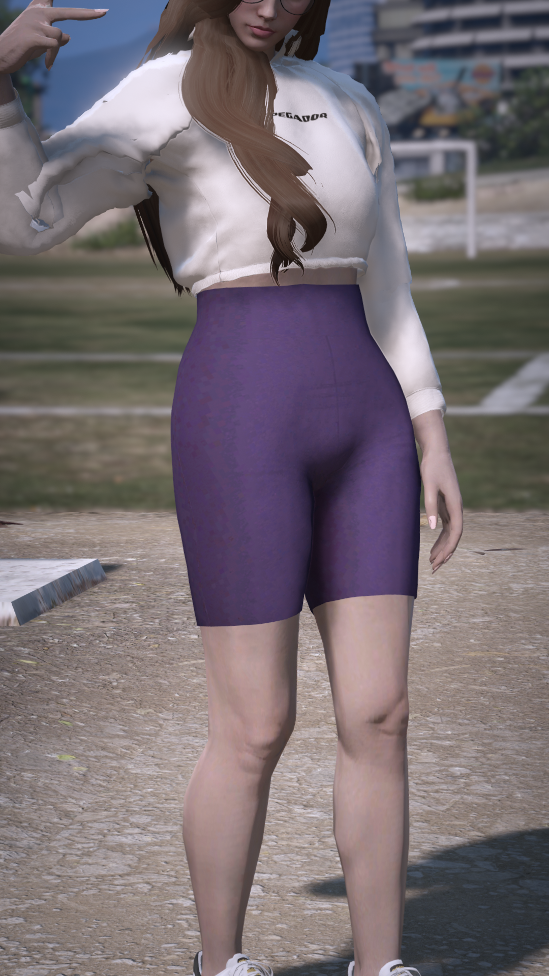 Thumbnail of Stretch Fit Active Shorts in Purple