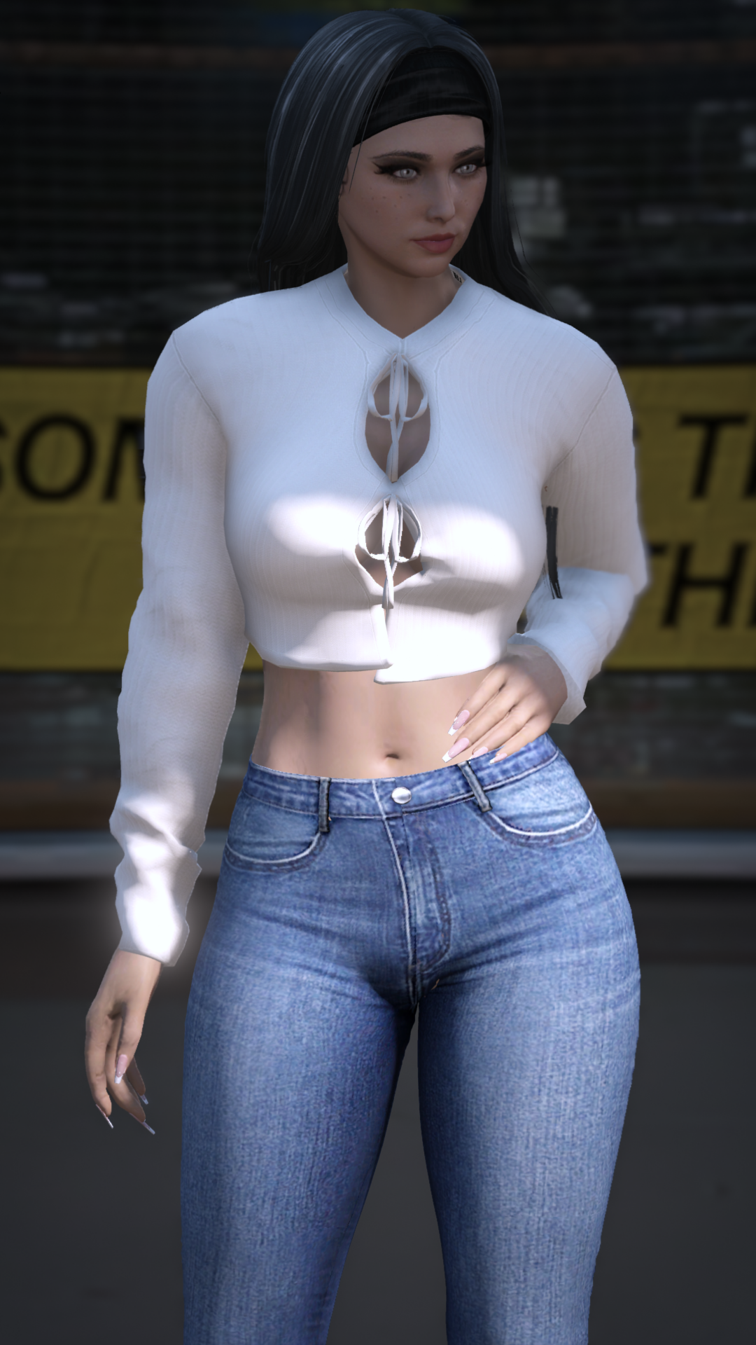 Thumbnail of Front Tie Cutout Crop Cardigan in White