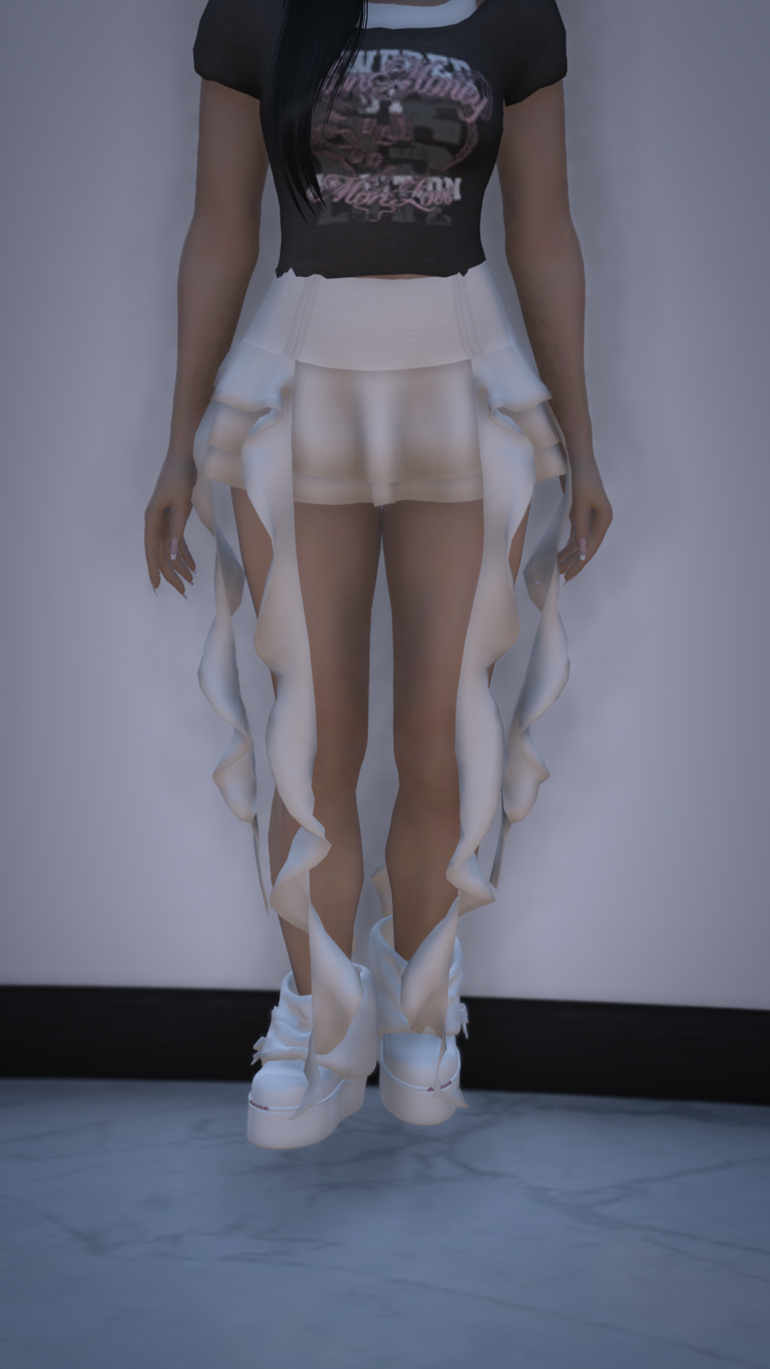 Thumbnail of Cascade Ribbon Mini Skirt in White