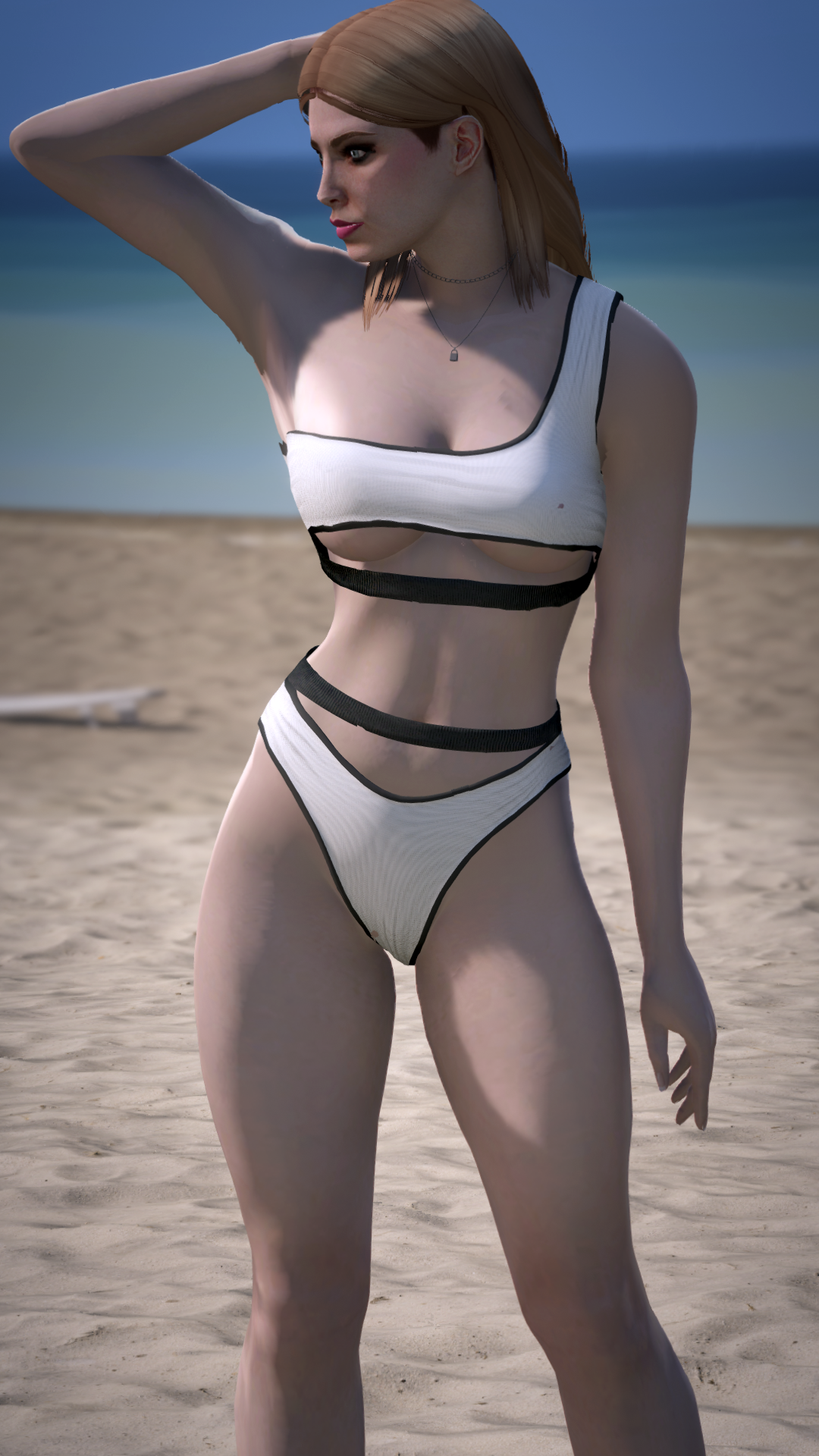 Thumbnail of Cutout Swim Set in White