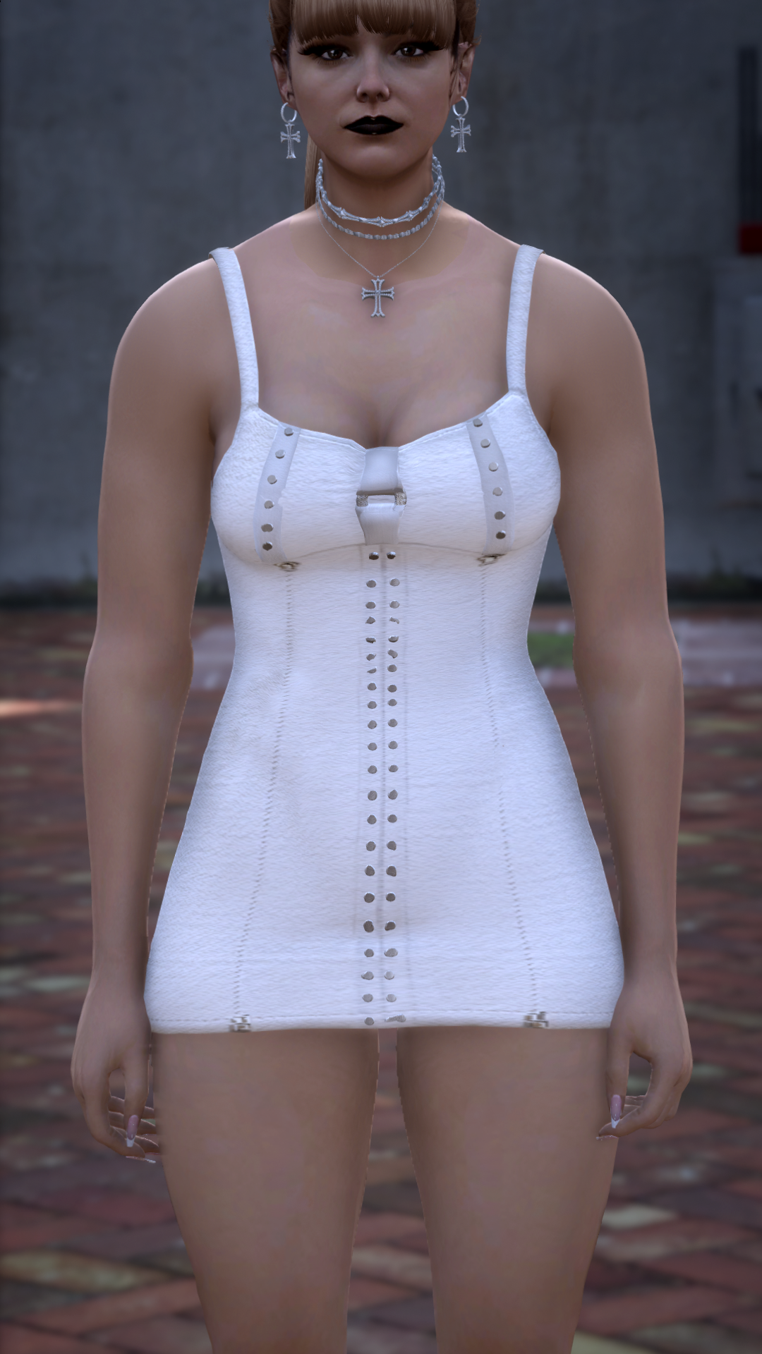 Thumbnail of Fitted Minidress in White