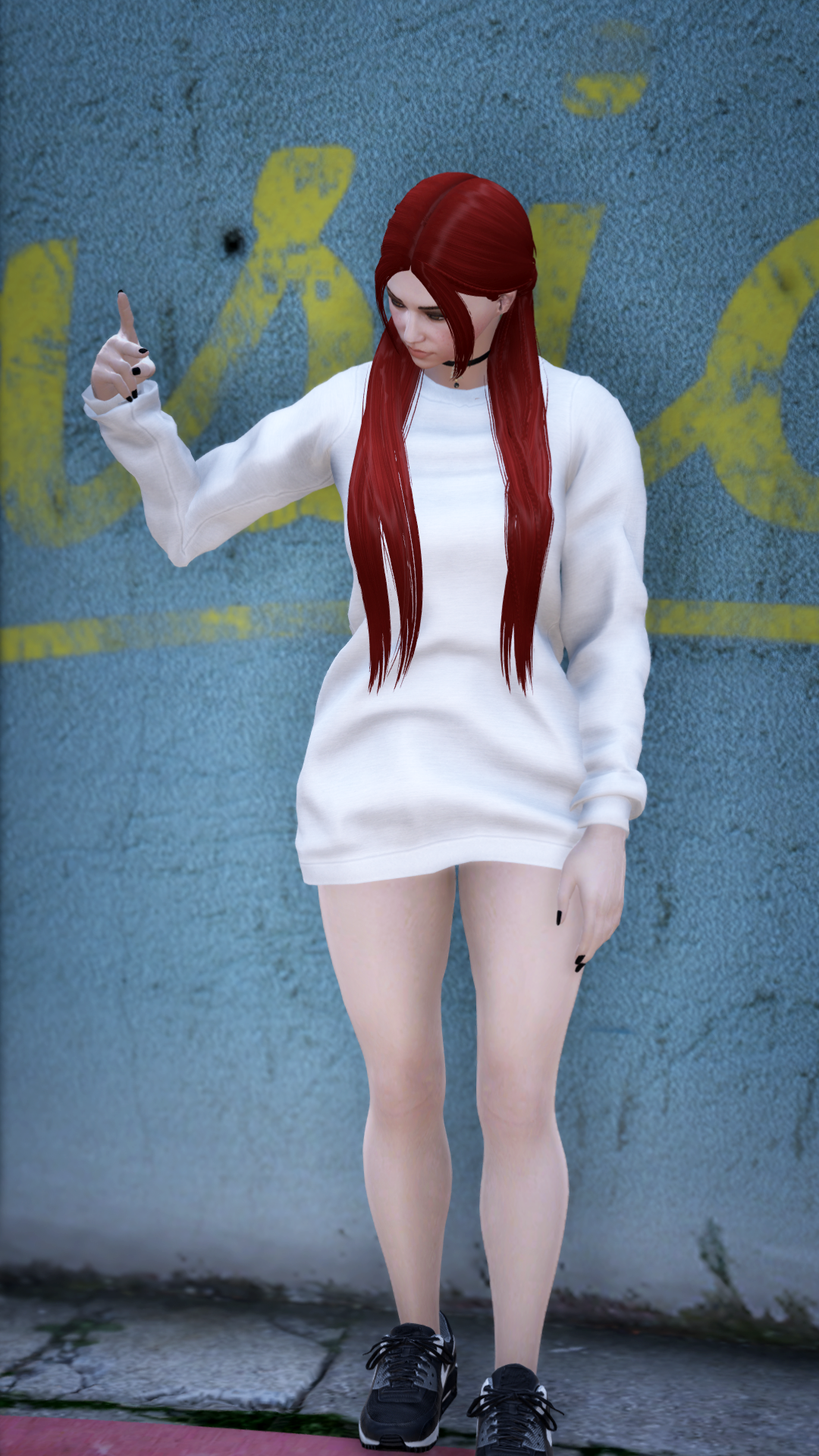 Thumbnail of Cozy Grunge Sweater in White