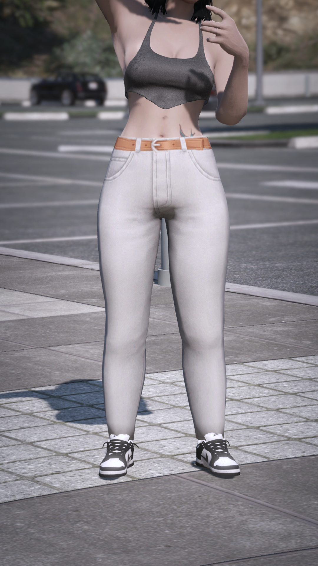 Thumbnail of High-Waist Jeans in White