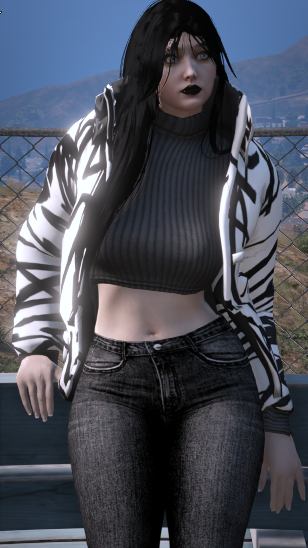 Thumbnail of Jacket & Ribbed Crop Top Set in White