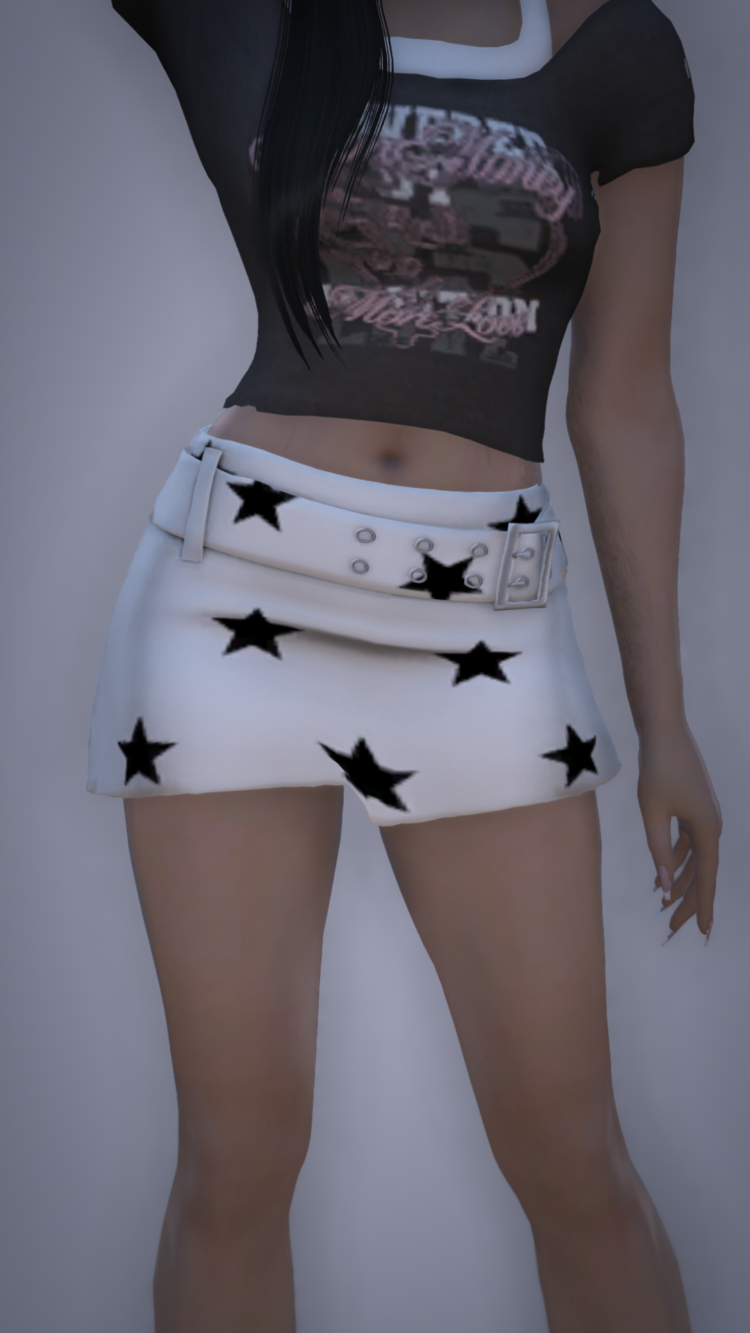 Thumbnail of Star Belt Micro Skirt in White
