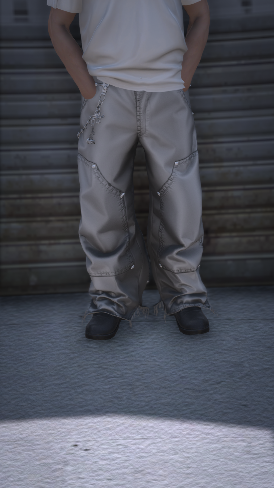 Thumbnail of Cargo Pants with Chain in Gray