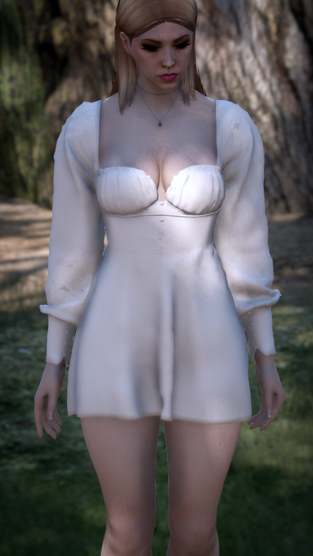 Thumbnail of Ruched Bust Mini Dress in White