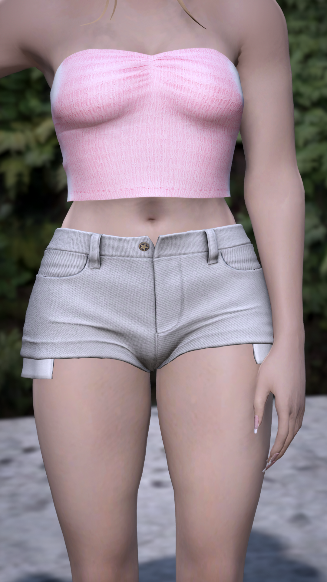 Thumbnail of Short Jeans in White