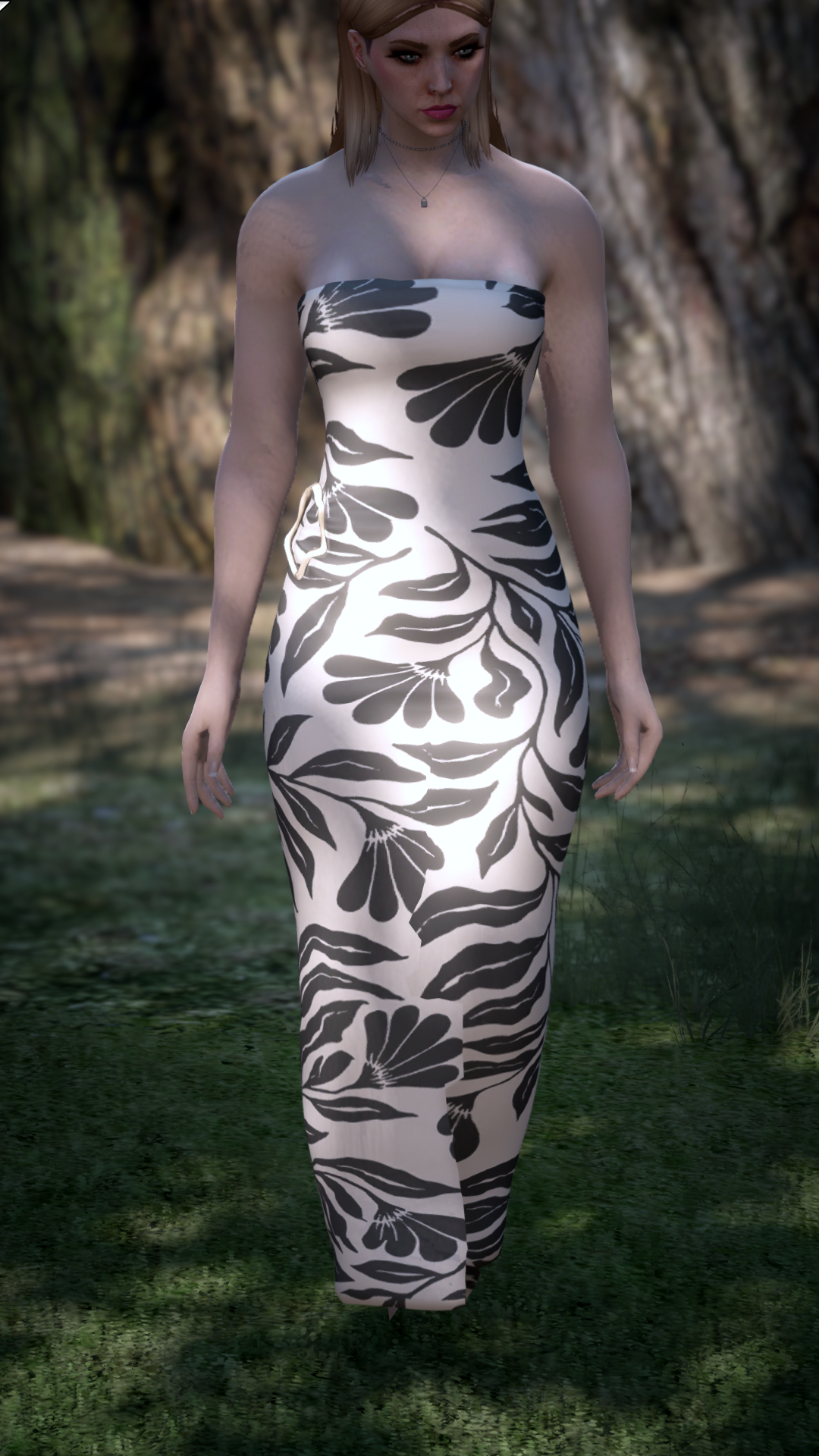 Thumbnail of Strapless Maxi Dress in White