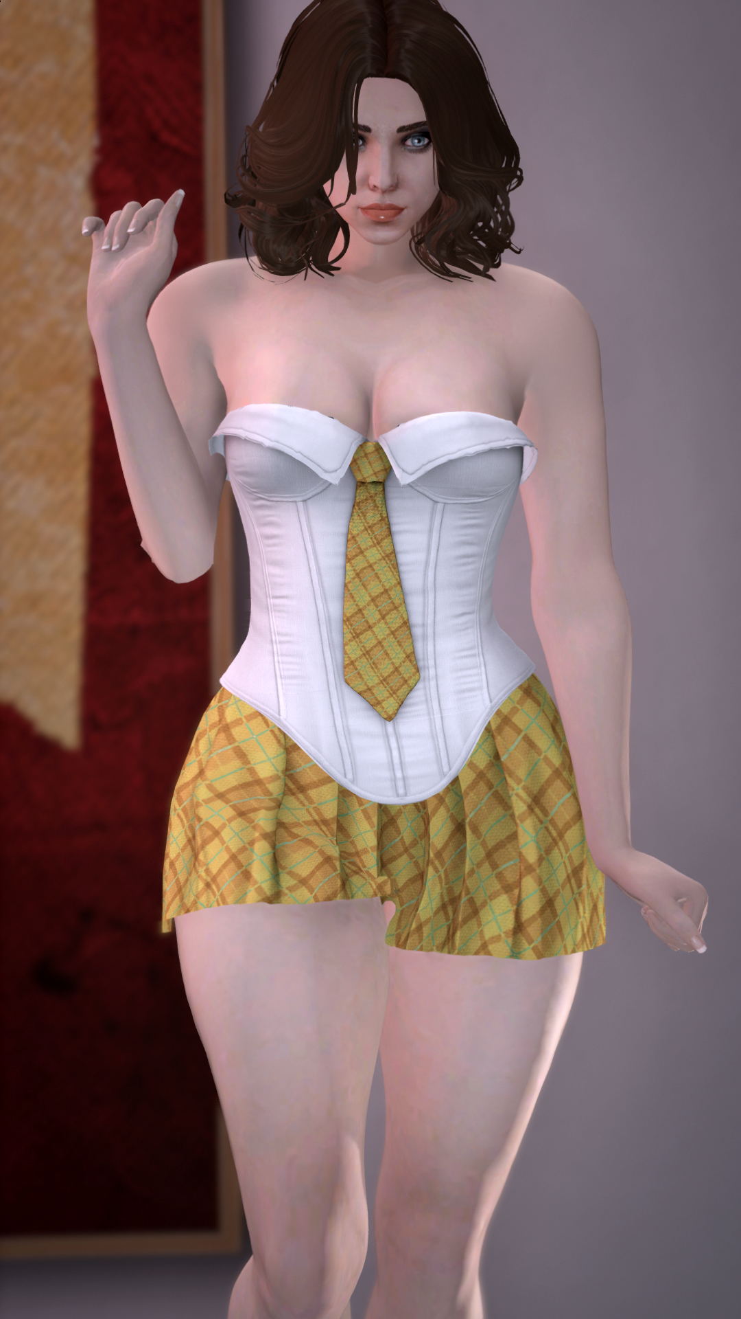 Thumbnail of Mini schoolgirl dress in Yellow