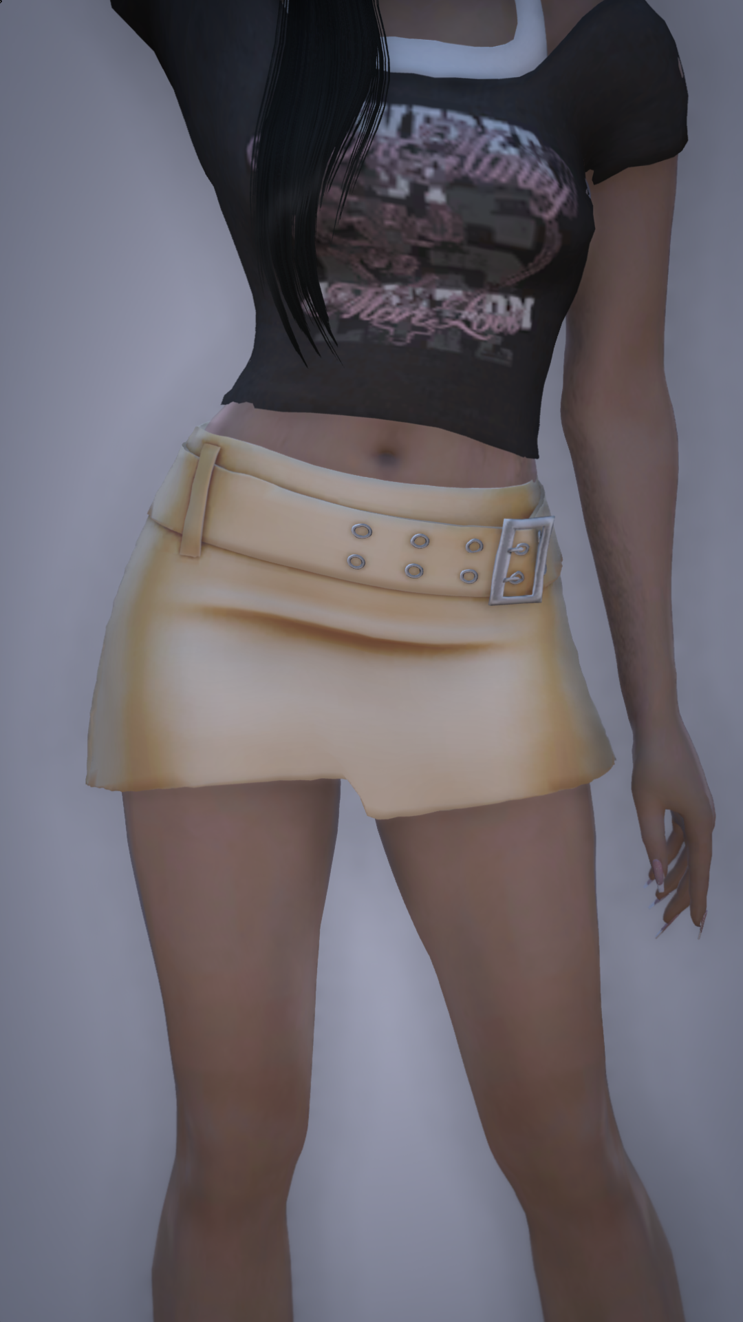Thumbnail of Star Belt Micro Skirt in Yellow