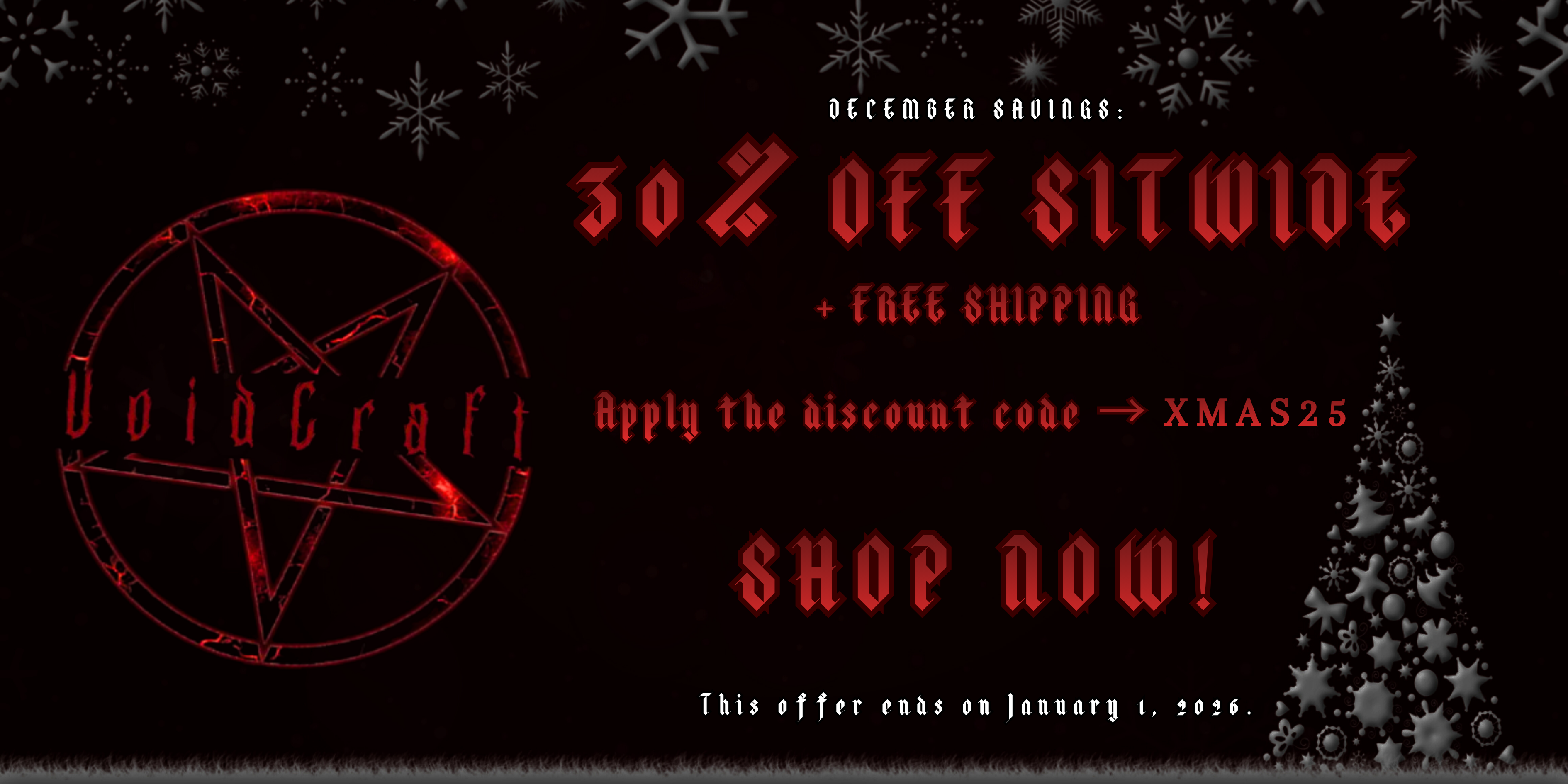 December Savings: 30% Off Sitewide