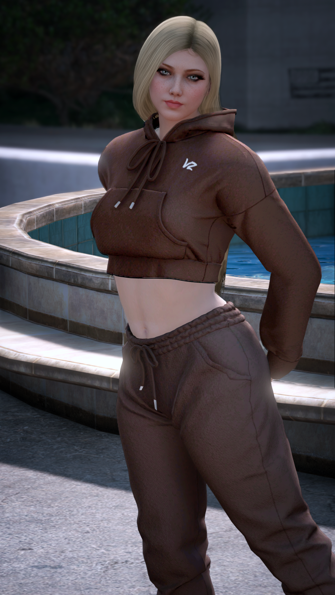 Thumbnail of Vibez Cozy Tracksuit in Brown